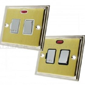 SLIMLINE SATIN BRASS FACE: Alliance Electrical